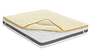 Lana & Co Coprimaterasso Pura Lana Vergine Merino Superwash Pettinato Top1200 Antidecubito Matrimoniale