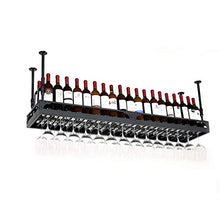 Portavini Portabottiglie da Appendere in Ferro Battuto, Portabicchieri da Vino, Portabottiglie per Vino da Ristorante E Bar, Portaoggetti Regolabile in Altezza (Size : 80cm)