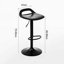 ZHJING Seggiola da Bar for Il Tempo Libero Bar Sedie, sgabelli Alti, può Essere sollevato e abbassato di Rotazione Continentale Caffetteria Bar Reception Sedia (Color : Black)