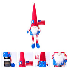 Amosfun Patriottica GNOME Copertura della Bottiglia di Vino Bottiglia di Vino Tomte Svedese Toppers Independence Day Decorazione della Tavola Luglio 4Th Favore di Partito Rosso