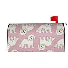 Bichon Fris - Copertura magnetica per cassetta postale con design unico, per giardino, cortile, dimensioni standard, 53 x 45 cm