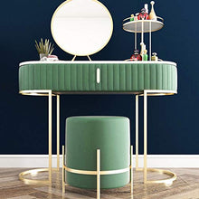 Sgabello da Toeletta Senza Schienale, Moderne Sedia da Trucco, Pouf Grigio per Camera da Letto, Poggiapiedi per Divano del Soggiorno, Bello e Pratico