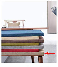 Cuscino per Panca Rettangolare, con Imbottitura Morbida per Chaise Dondolo,Cuscino Quadrato O Rettangolare da Esterno in Diverse Grandezze -Khaki 100×40×8cm(39×15×3.1in)