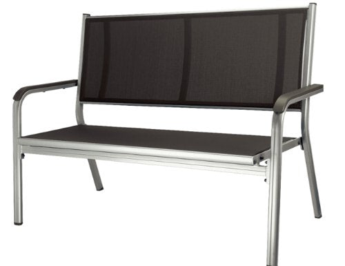 Kettler Advantage Basic Plus 0301211-0000 Panchina a 2 posti 64x138x97 cm colore: Argento/Antracite