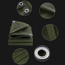 Telo Impermeabile Resistente, Tenda da Campeggio All'aperto Tela Cerata Verde Copertura per Piante da Giardino 450 G/M² con Occhiello in Metallo(Size:4×4M)