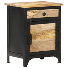 vidaXL Comodino 40x30x50 cm in Legno Massello di Mango