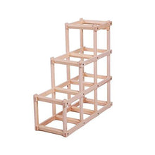 maxgoods Organizer per Esposizione Portabottiglie in Legno per Vino Rosso da 3/6/10.Marrone L