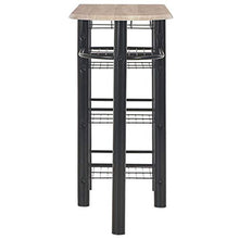 Set Tavolo da Bar 3 Pezzi con 2 sgabelli da Bar Tavolo da Bar per Colazione e sgabelli Set per Cucina Soggiorno Sala per Feste Industriale in Legno e Acciaio Greybarbar
