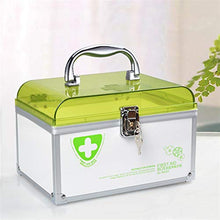 Wjmss Cabina di immagazzinamento della Medicina Cabinetto Domestico Multifunzionale Finitura del farmaco Finitura del Primo Soccorso Kit di Primo Soccorso in Lega di Alluminio Pill Transparent Box