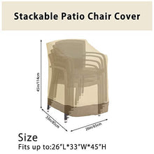 Fodera protettiva 420PU per sedia da giardino, copertura per sedie da giardino/balcone, impermeabile, per proteggere la sedia da vento, raggi UV, polvere, foglie (beige, 420 PU)