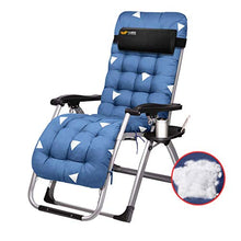 SHUAIIJUAN Sedia per il tempo libero domestico Zero Gravity Lounge Chair con cuscino e Porta bicchiere, pieghevole Patio Prato reclinabile, Reclining Sdraio for Beach Deck Garden Camping Outdoor