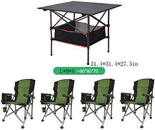 Tavolo da picnic all'aperto Industriale Piccola lega di alluminio Pieghevole Tavolo Pieghevole Panno Panno Pieghevole Pieghevole Pranzo Pranzo Portatile Adatto per interni ed esterni Viaggi Camping Cu