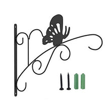 kdjsic Farfalla in Stile Nordico Appeso a Parete Supporto per Vaso di Fiori Staffa per Piante Appendiabiti per Balcone Decorazione da Giardino