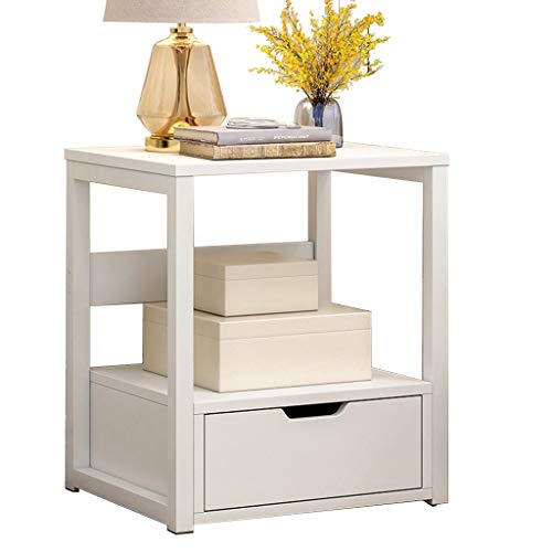 Comodino Mini Semplice e Moderno, Camera da Letto Economica, deposito Semplice, Piccolo Armadio, carico 300 kg-50x35x40 cm FANJIANI