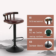 ZYF Sgabelli da Bar Sgabello da Bar Moderno Sedia da Bar alla Moda Cera in Legno Massello E Olio Misura 60x80 Cm Sedia Multicolore per Bar da Cucina (Color : C)