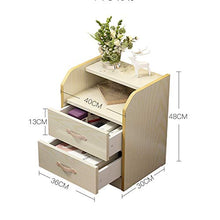 Comodino Nordico, in Legno massello Semplice e Moderno Camera da Letto stoccaggio economia Multifunzione Piccolo Armadio Stretto Contenitore di carico 300 kg-36x30x48 cm FANJIANI