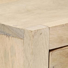 vidaXL Cassettiera Oro 45x30x105 cm in Legno Massello di Mango