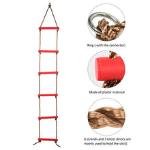 ffu Scala da Arrampicata per Bambini, Attrezzature per Lo Sport All'aperto per Scaletta da Arrampicata A Corda Single-Ended