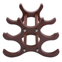 Jadpes Scaffale per Vino Rosso,Jadpessupporto per Vino Rosso,scaffale per Vino Rosso Portabottiglie da Vino 6 Bottiglie, Portabottiglie da Vino in Legno Rosso Portabottiglie per Vino Ro
