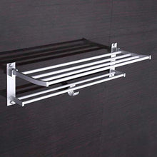 DXMRWJ Mensola angolare per Bagno Mensola portaoggetti in Acciaio Inox Mensola Porta Asciugamani Pieghevole Montato Nuovo Gancio per Organizer Appendiabiti Mensola per Bagno