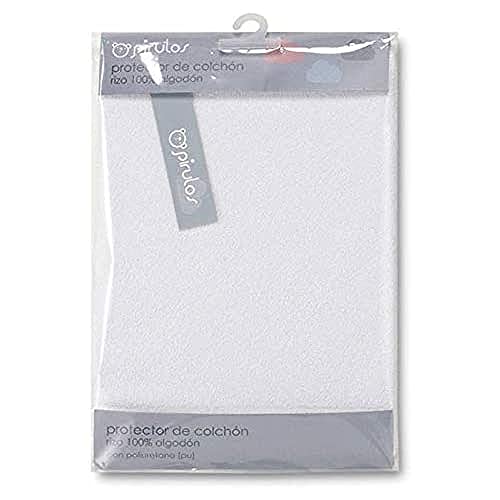 Pirulos 42100001 – Proteggi materasso, cotone, 50 x 80 cm, colore: bianco