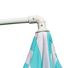 HXCD Compatto 2,1 m di Diametro Ombrellone Rotondo con sfalsamento Ombrellone a sbalzo da Giardino Manovella da Giardino Tenda da Sole per Esterni Tenda da Sole 360 °; Rotazione