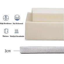 Sunshinelh - Cuscino per panca da giardino a 2 3 posti con cravatta, antiscivolo per seduta in legno, per interni ed esterni, 35 x 160 cm
