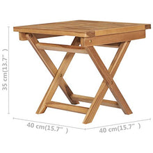 Tidyard Set 2 Sdraio da Giardino e Tavolino Pieghevole in Legno Massello di Teak,Sedia a Sdraio Relax per Giardino,Spiaggia,Piscina