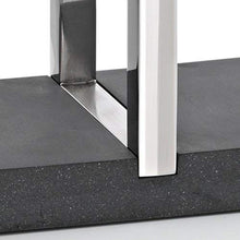 Blomus 68664 Menoto Portasciugamani, in Acciaio Inox Lucido e Pietra Artificiale Polystone [Importato da Germania e Regno Unito]