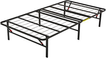 Amazon Basics - Base pieghevole per materasso, si monta senza attrezzi, con spazio di conservazione sottostante, 90 x 190