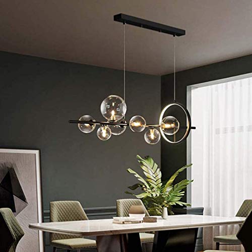 LED Tavolo da pranzo Pendente Lampadari a sospensione Lampadari Sputnik, G4 e LED Palla in vetro Appeso Lampada a sospensione Altezza regolabile Lampadario Nordico Industrial Appeso Luce per la sala