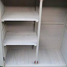 BESTSOON Armadietto da Esterno per Mobili da Giardino 2-Door Esterna in Legno Garden Tool Shed Governo di immagazzinaggio Mobili Sun e Impermeabile for Balcone Giardino Patio