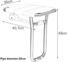 Sgabello da doccia Bagno sgabello a parete Bagno sgabello pieghevole Doccia sede in acciaio inox Bagno di sicurezza Sgabello sedia a ribalta Sgabello con gambe Doccia soggiorno presidente Spa banco o