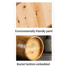 MZZYP Pediluvio Piedi Botte pediluvio Bagno barile Piccola Botte di Legno casa in Legno massello Bacino pediluvio casa in Legno a Pedale Multifunzione (Size : 40cm)
