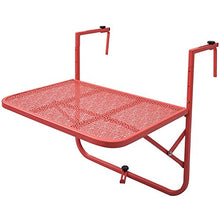 GHHZZQ 2021 semplicità Moderna Tavolo Pieghevole A Muro per Balcone Impermeabile Anti Ruggine Portafiori Pieghevole Tavolino da tè da Esterno, 60x40cm (Color : Orange)