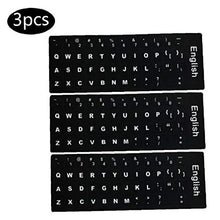 Keyboard Stickers Sostituzione Inglese Non Trasparente Con Sfondo Nero Su Bianco Lettering Per Notebook Desktop Decorazione Parete 3pcs