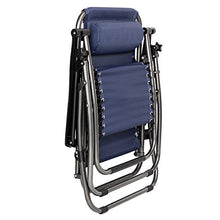 HJYUIK 2 PZ Sedia da Giardino reclinabile con portabicchieri Patio Zero Gravity Sedie a Sdraio Pieghevole Rilasser Sedie reclinabili (Blu) (Consegna di Una Settimana)
