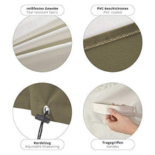 Lumaland Telo Copertura di Protezione per mobili da Giardino Impermeabile Copri Barbecue Griglia 125 (H) x 152,4 (L) x 63 (sp) cm Oxford 600D Beige