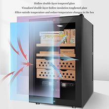 WRJY Armadietto per sigari elettronico Humidor Armadio per sigari in Legno di Cedro Armadio per Vino Nudo Armadio idratante può Contenere 400 sigari (Colore: Nero, Dimensioni: 45 * 52,5