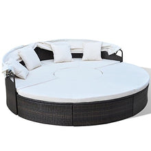 Set Divano Circolare da Giardino 13 pz Polirattan 230cm Marrone divano letto divano letto matrimoniale set divano esterno divano esterno giardino kit divano giardino
