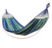 YOUZHI Amaca Amaca a Rete in Tela Amaca Doppia Amaca 300 x 150 cm, Amaca per Giardini escursionistici da Campeggio all'aperto, Portatile e Traspirante, portante Fino a 300 kg,Blu,S