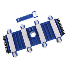 Testa Vuoto Calcestruzzo Pulitore Pavimento Piscina Flessibile Ponderato Plastica Blu Bianco