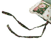 Unknow Zoomne Cuscino per Sedia Antiscivolo con Cinghie Cuscino per Sedia per Soggiorno da Giardino Esterno da Interno,Verde