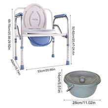 YHNMK Sedia WC Commode Leggero Portatile,Altezza Regolabile WC Sedia, Sgabello con braccioli Antiscivolo per Anziani/Gravidanza