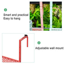 AMDHZ Tavolino da Balcone Tavolino Pieghevole da Balcone Casa Tavolo Sospeso Ringhiera Portafiori Pieghevole Tavolo da Esterno per Balcone Terrazza Giardino (Color : Green)
