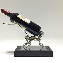 LHQ-HQ Bottiglia di Vino Wine Rack Rack Creativa Vino dell'Acciaio Inossidabile Rack Ant Wine Bottle Holder Ornamento di Cristallo di Vino Base Rack Decoration