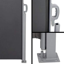 sogesfurniture Tende da Veranda,Tende da Sole per Esterno,Tende da Sole paravento Laterale frangivento Estensibile,300x120cm,Grey BHEU-MH038-312G