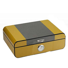 WRJY Cigar Humidor Scatola per sigari Artigianale in Fibra di Carbonio Scatola per sigari in Legno di Cedro Scatola per sigari con Vernice per Pianoforte Scatola per sigari da Viaggio p
