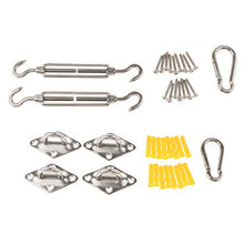 SM SunniMix Kit di Hardware Installazione Vele Tenditore Moschettoni Ganci Acciaio Inox - 6mm