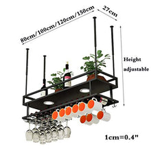 Portabottiglie sospeso Scaffali per calici, unità bar Scaffali galleggianti Altezza regolabile Scaffali per vino a mensola Scaffali multifunzione Scaldasalviette Bicchieri per uva Organizzatore per